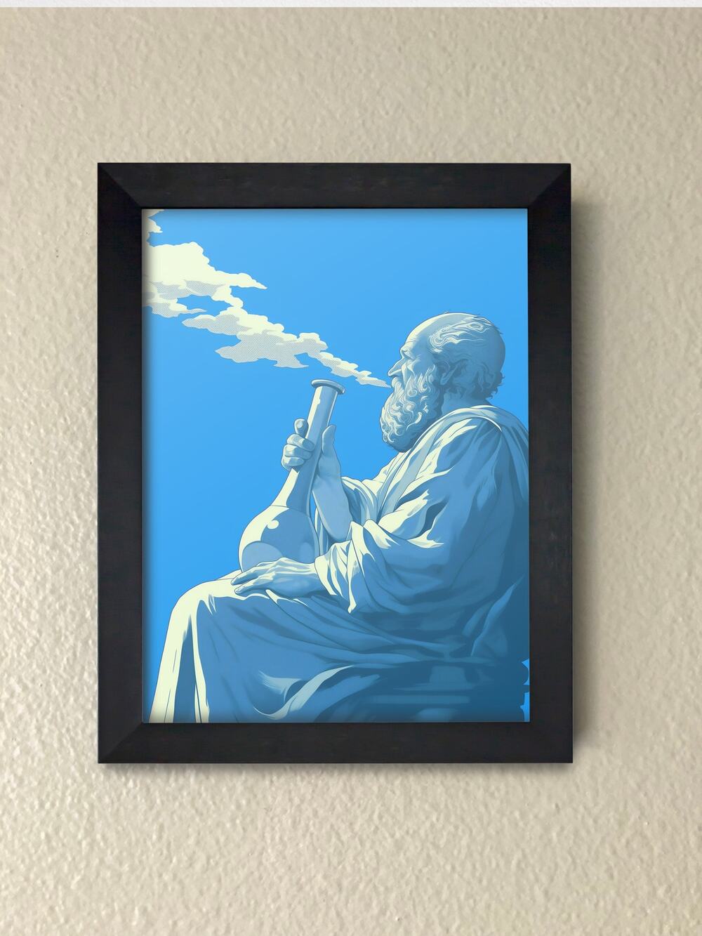 Philosopher in Deep Thought Framed Wall Art